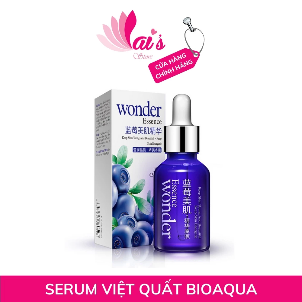 Serum Việt Quất Bioaqua Blueberry Wonder Essence Dưỡng Ẩm, Kiểm Soát Dầu, Thu Nhỏ Lỗ Chân Lông, Sáng Da Chính Hãng