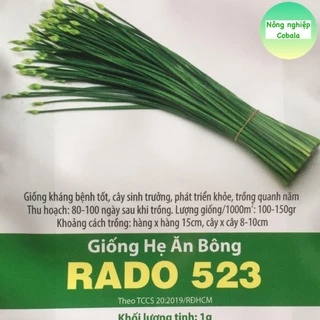 Hạt Giống Hẹ Ăn Bông (RADO523) Dễ trồng 1gr