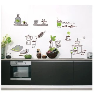 Decal dán tường - Giấy dán tường - dán bếp - PHA CHẾ COFFEE - AY7029