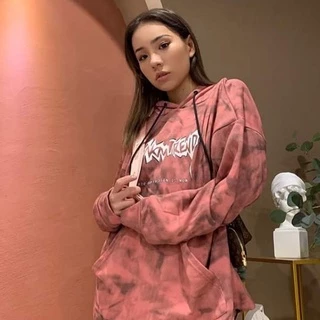 Áo Hoodie nam nữ họa tiết màu loang cá tính