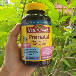 Viên Uống BÀ BẦU Nature Made – Prenatal Multi +DHA 150 Viên [Date Mới]