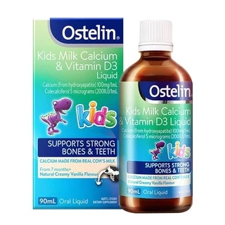 Canxi Nước Kids Milk Calcium & Vitamin D3 Liquid 90ml Ostelin của Úc - date mới