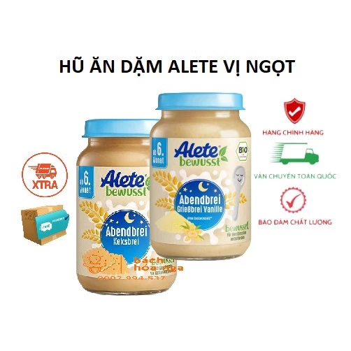 [AV]Hũ Ăn Dặm Dinh Dưỡng Ban Đêm Alete Đức Vị Ngọt Cho Bé