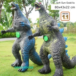 Quái vật Godzilla khổng lồ bằng nhựa mềm nhồi bông có nhạc