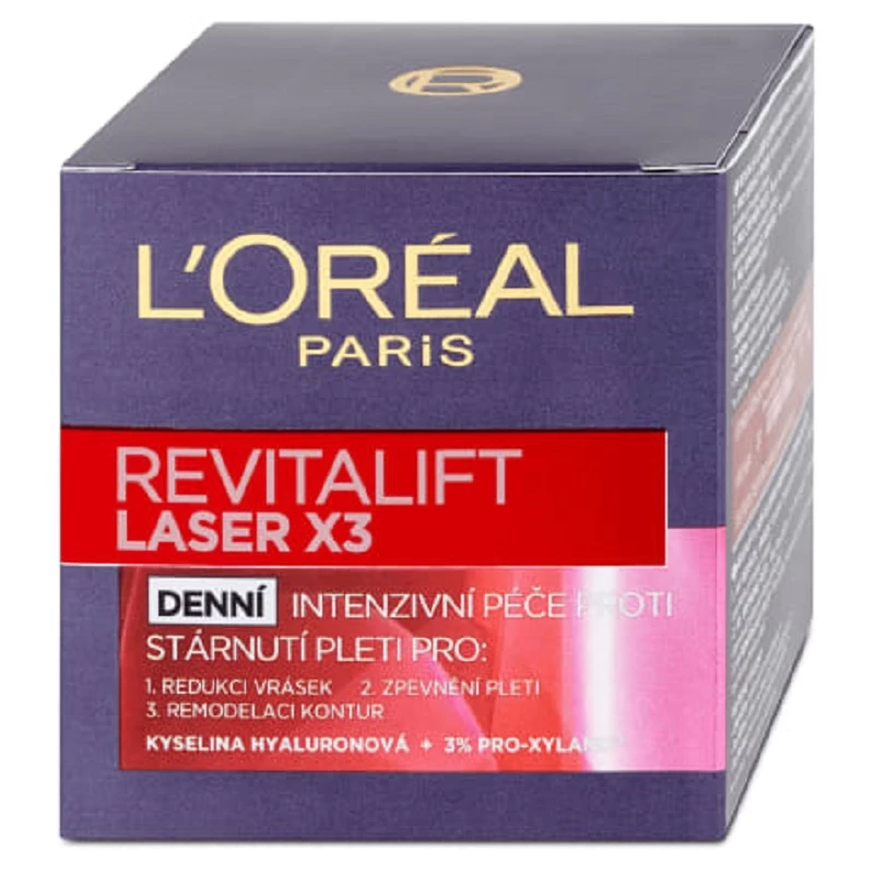 Kem dưỡng chống lão hóa, làm mờ nếp nhăn L'Oréal Paris Revitalift Laser X3 50 ml (Bill Tiệp/CH Séc)