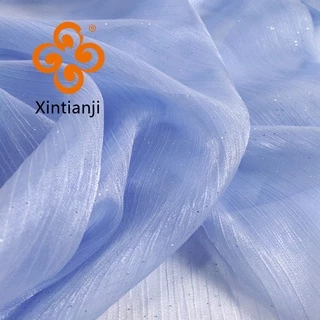 Vải Lưới organza Họa Tiết Bầu Trời Sao 50x150cm Tự Làm Thủ Công