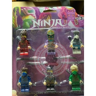 Combo 6 minifigures Ninjago season 14 mô hình nhân vật Jay Zane Kai LLoyd Cold