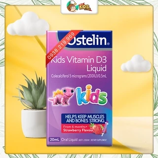 Vitamin D3 Liquid Ostelin Kids 20ml của Úc (6m-12y)