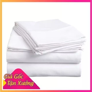 Vỏ chăn khách sạn cao cấp T400 100% sợi cotton (02 màu) trắng trơn-trắng sọc.Tiêu chuẩn khách sạn 5 sao