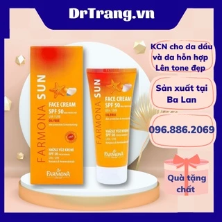 Farmona Sun Kem Chống Nắng Cho Da Nhạy Cảm, Nâng Tông Da, Không Gây Kích Ứng Da 50ml DR.TRANG