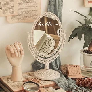 Gương Để Bàn trang điểm công chúa Vintage cổ điển châu âu decor