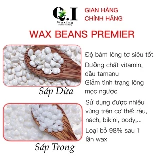 Sáp Wax Lông Nóng Coconut, triệt lông siêu sạch, siêu bám lông Q.I Waxing