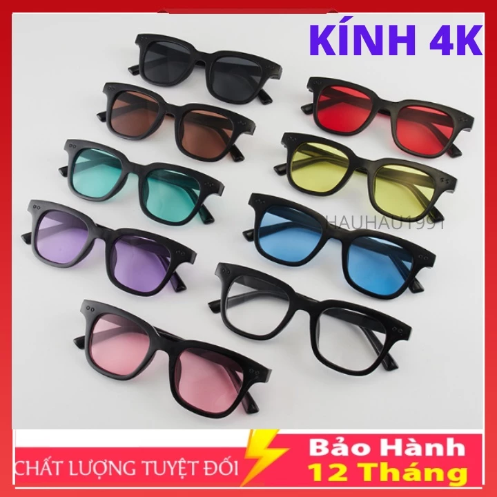 [KÍNH 4K ] Mắt kính chữ V nam nữ kính mắt gọng nhỏ thời trang nhiều màu  thời trang Hàn Quốc trẻ trung cho nam và nữ