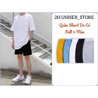 QUẦN SHORT NAM UNISEX CHẤT THUN DA CÁ 2H.UNISEX_STORE