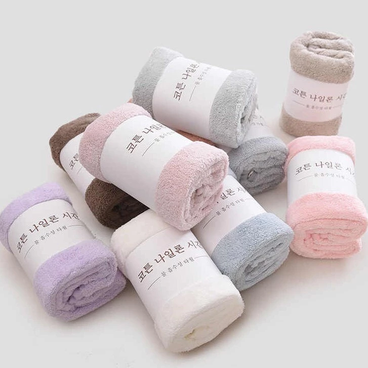 Khăn Mặt Lông Cừu Chất Đẹp Xuất Hàn Siêu Mềm Mịn 35cm x 50cm