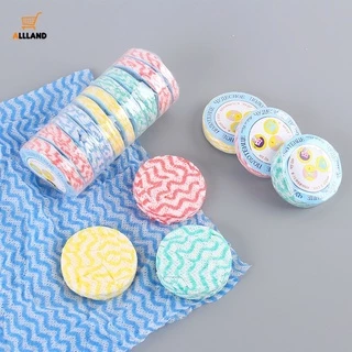 Khăn Lau Mặt Bằng Cotton Nén Mềm Dùng 1 Lần Màu Sắc Ngẫu Nhiên