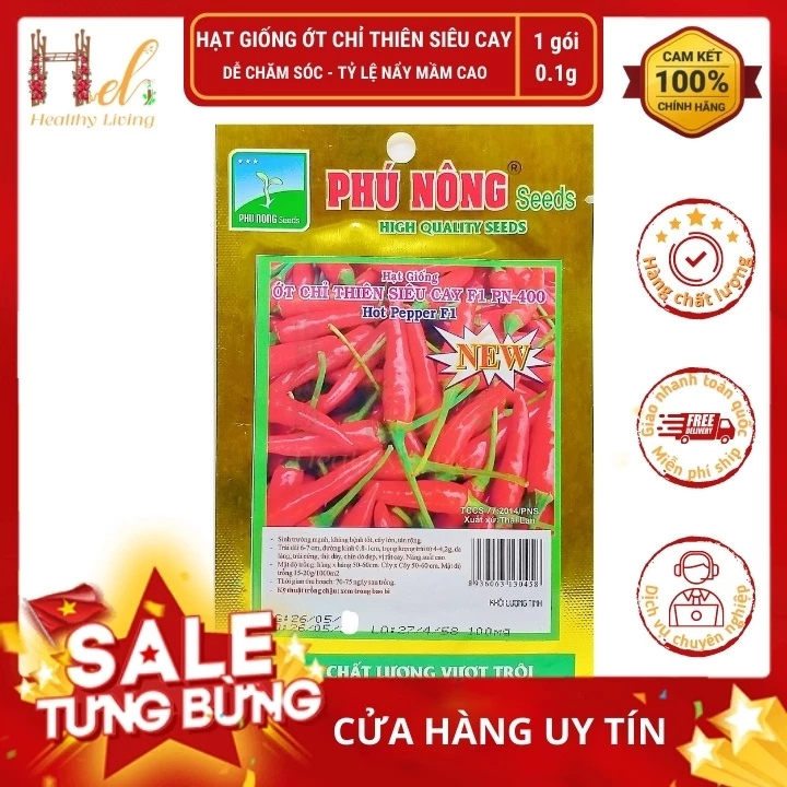 Hạt Giống Ớt Chỉ Thiên Lai F1 Siêu Cay - Trồng Hạt Giống Rau Củ Quả Bằng Đất Sạch, Xơ Dừa, Mùn Dừa Và Phân Bón Hữu Cơ