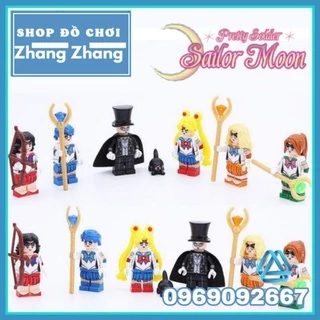 Đồ chơi Xếp hình mô hình Sailormoon Mars Venus Mercury Jupiter Chiba Mamoru thủy thủ mặt trăng Minifigures JY106