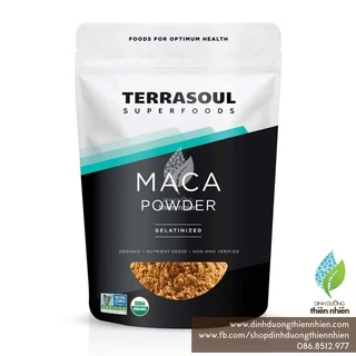 Bột Maca Hữu Cơ - Nhân Sâm Peru Terrasoul Superfoods, Organic Gelatinized Maca Powder, 170g & 454g