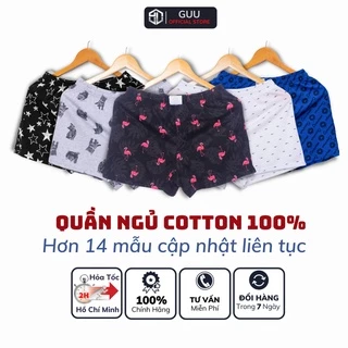 Quần đùi ngủ nam thun COTTON mặc ở nhà vô cùng thoải mái - 𝐐𝐍𝐍𝐇