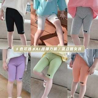 Quần legging co giãn màu kẹo thời trang mùa hè phương Tây 2021 cho bé gái