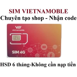 Sim Vietnamobile Hạn 3 Tháng Tạo Tài Khoản