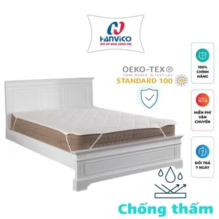 Bảo vệ đệm - nệm chống thấm HANVICO cotton cao cấp dày 7mm tiêu chuẩn khách sạn