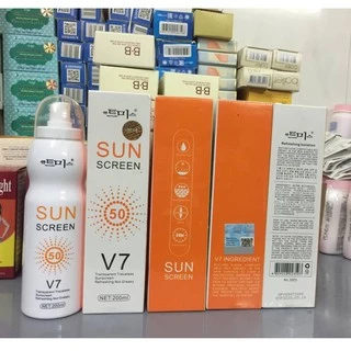 Xịt chống nắng hàn quốc sun screen v7