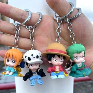 Móc Chìa Khóa Hình Nhân Vật Nami Zoro Luffy Dễ Thương