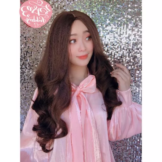 Tóc giả nữ cả đầu 🥰FREESHIP🥰 Tóc giả nguyên đầu xoăn dài hai mái mẫu mới c8181