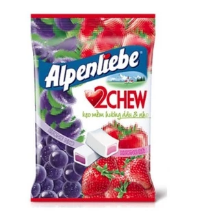 Kẹo Mềm Alpenliebe 2Chew hương dâu và nho