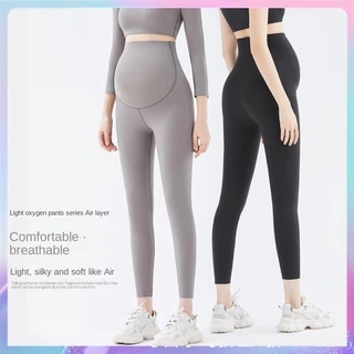 Quần Legging 9 Tấc Vải Mỏng Thời Trang Cho Mẹ Bầu