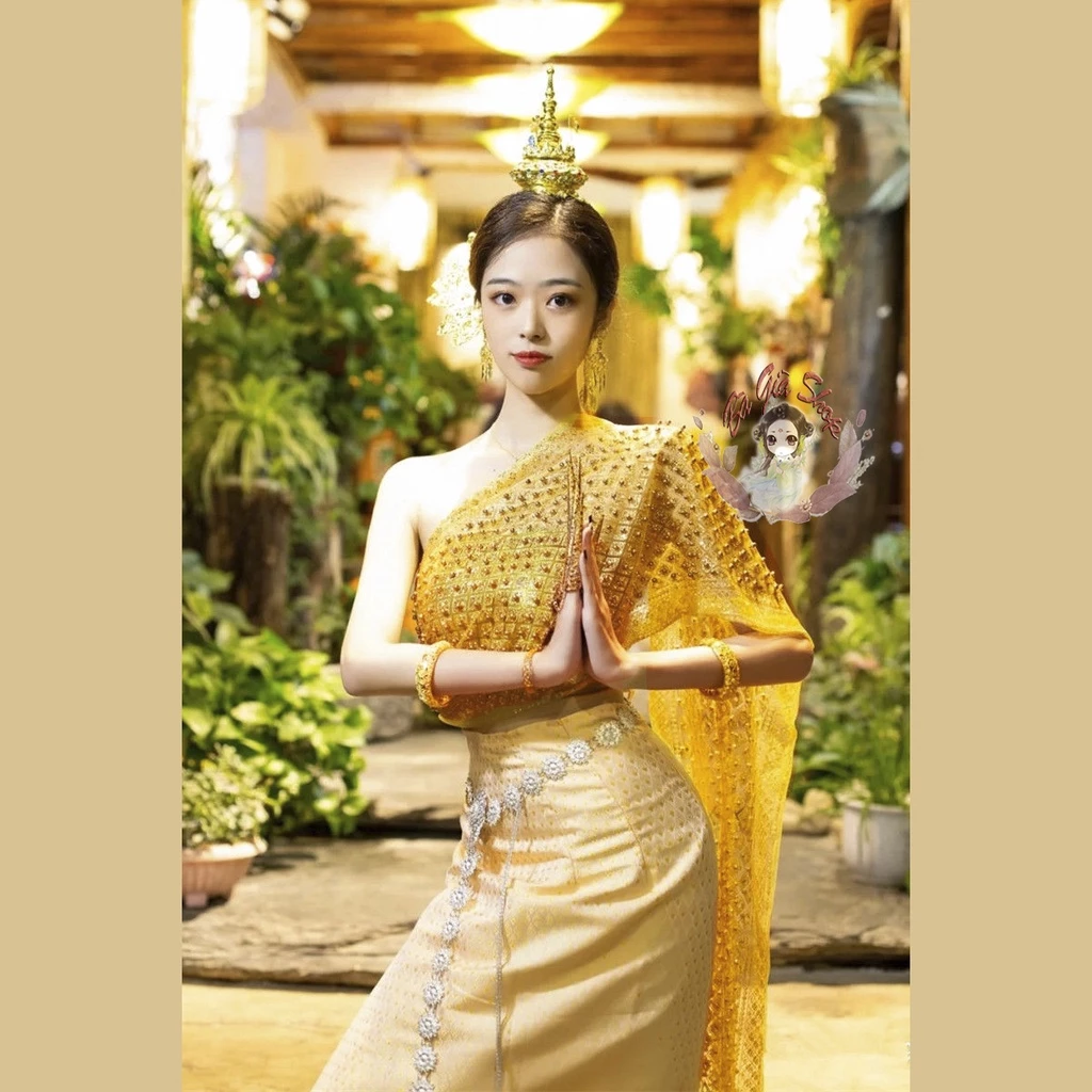 (SẴN Kèm đai)Trang phục thái trang phục chụp hình