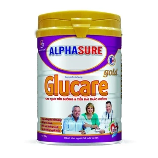 Sữa bột AlphaSure Glucare Gold 900g [DATE 2025] - Thực phẩm bổ sung cho người tiểu đường - tiền đái tháo đường