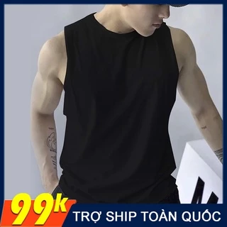 [HCM]Áo thun ba lỗ nam tanktop chuẩn gym mặc nhà dạo phố - Áo thun trơn nhiều màu - Thun cotton thoáng mát