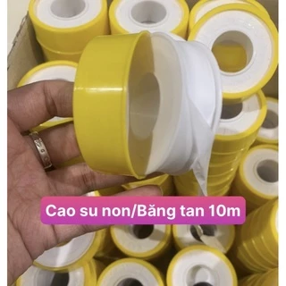 Băng tan chống thấm 10m, cao su non quấn ren ống, ren vòi