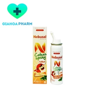 Dung dịch xịt mũi Nebusal Coleus Spray chiết xuất Húng chanh giúp giảm nghẹt mũi, sổ mũi