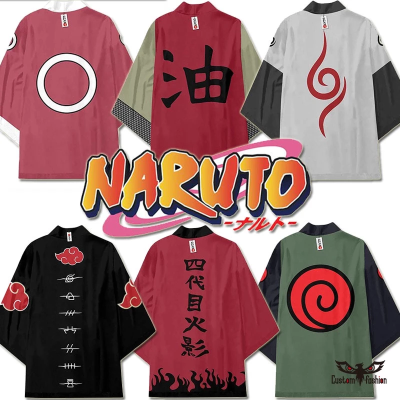 Áo Khoác Kimono Hóa Trang Nhân Vật Uchiha Sasuke Akatsuki Trong Naruto