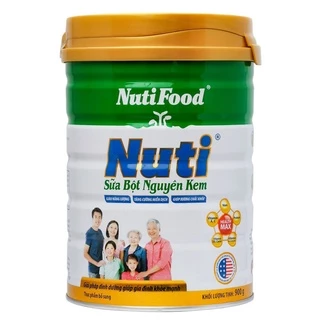 Sữa bột nguyên kem của NutiFood (900g)