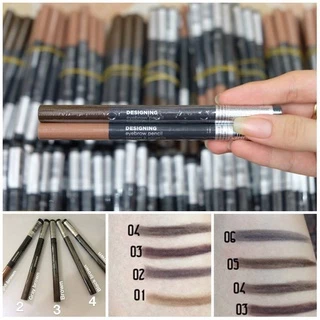 Chì Kẻ Mày 2 Đầu THE FACE SHOP Designing Eyebrow Pencil - mẫu mới (Chính Hãng)