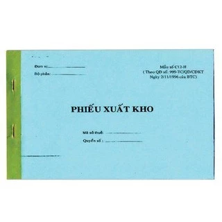 Phiếu xuất kho 16x20cm 1 liên, 2 liên và 3 liên