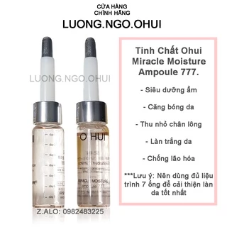 [Hot] Ống Tinh Chất Siêu Dưỡng Ẩm, Căng Bóng Da Ohui Miracle Moisture Ampoule 777