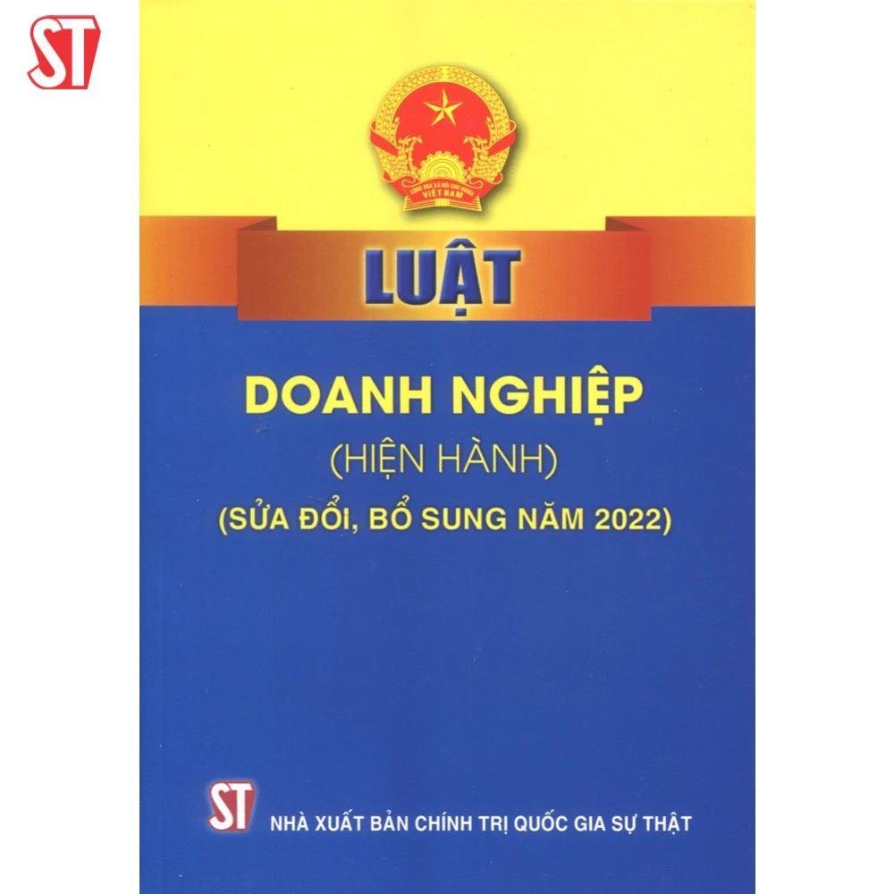 [Sách] Luật doanh nghiệp (SỬA ĐỔI, BỔ SUNG NĂM 2022)