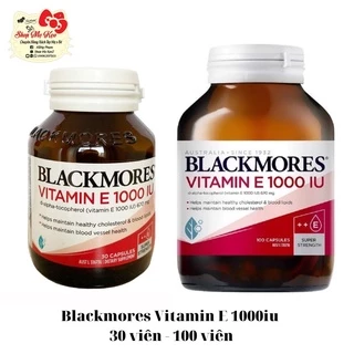 Viên uống bổ sung vitamin E Blackmores vitamin E 30 viên - 100 viên hỗ trợ đẹp da,mượt tóc, chống lão hóa