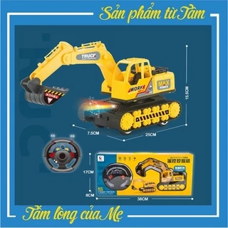 Đồ Chơi Xe Cần Cẩu Điều Khiển Từ Xa 2 Chiều Tiến Lùi Cho Bé