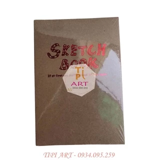 Sổ vẽ Sketch book nâu, đen A4, A5