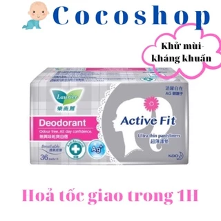 Băng Vệ Sinh hằng ngày khử mùi - Kháng khuẩn Laurier Active Fit 40 Miếng