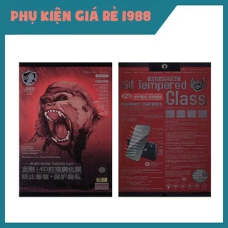 [ Đã có iP 15 ] Kính Cường Lực Chống Nhìn Trộm KingKong WK đủ mã iPhone 7Plus đến 15 Pro Max