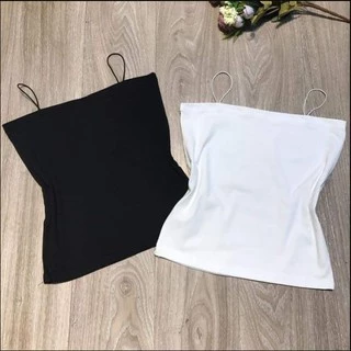 Áo 2 dây bún dáng croptop thời trang