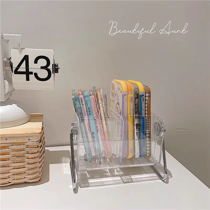 Khay để đồ acrylic đa năng xoay 360 độ